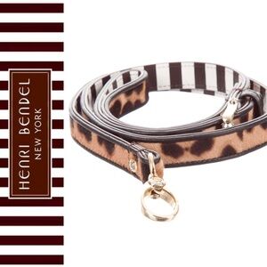 NEW Henri Bendel Pony Hair Leopard Animal Print Dog Leash